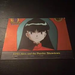 2000 Topps Pokemon TV #EP21 Abra and the Psychic Showdown Foil Lp - Image 1