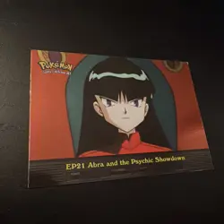 2000 Topps Pokemon TV #EP21 Abra and the Psychic Showdown Foil Lp - Image 3