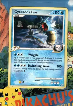 Pokemon TCG Gyarados [G] Platinum 30/127 Non Holo Rare Played - Image 1