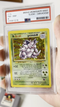 1999 Pokemon TCG Base Set Nidoking-Holo #11/102 PSA 8 NM - MT - Image 2