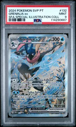 2024 POKEMON PORTUGUESE SVP PT-SV BLACK STAR PROMO #132 GRENINJA EX PSA 9 - Image 1