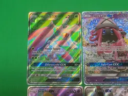 Pokemon NM Alternate Full Art GX's Lot Of 4 Eevee, Jirachi, Tapu Lele, Lurantis - Image 3