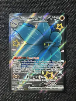 Holo Glimmora ex 218/091 Shiny Ultra Rare Paldean Fates Pokemon TCG - Image 1