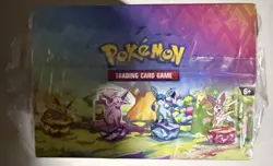 1 box Pokemon TCG PRISMATIC EVOLUTIONS Pokemon 8 Mini sealed Tins open display - Image 2