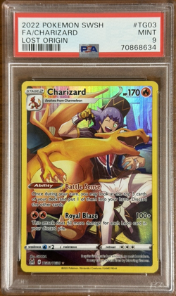 Pokemon Lost Origin Charizard Holo #TG03 - PSA 9 - Image 1