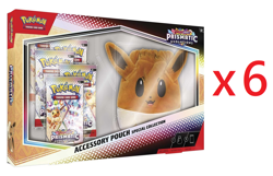 Pokemon TCG Prismatic Evolutions Accessory Pouch Collection Case Sealed 6 Boxes - Image 2