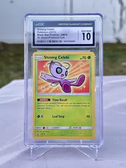 CGC Gem Mint 10 Pokemon TCG Shining Celebi SM79 SM Black Star Promo POP 14 - Image 1