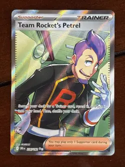 Pokemon Destined Rivals Team Rocket’s Petrel 226/182 Full Art Rare - Image 1