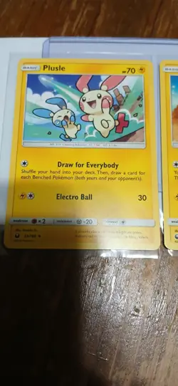Pokemon Minun 54/168 & Plusle 53/168 Both Unplayed 2018 Celestial Storm - Image 2