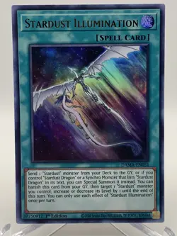YuGiOh! Dawn of Majesty Stardust Illumination Ultra Rare DAMA-EN051 NM 1st Ed - Image 2