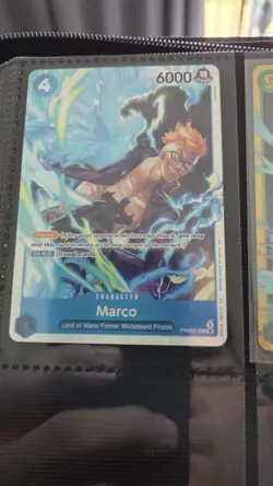 One Piece CCG Marco PRB02-008 Super Rare Nm/mint - Image 1