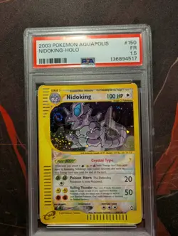 PSA 1.5 Crystal Nidoking 150/147 2003 Aquapolis Secret Rare Pokemon Card Pop 2 - Image 1