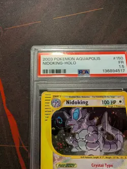 PSA 1.5 Crystal Nidoking 150/147 2003 Aquapolis Secret Rare Pokemon Card Pop 2 - Image 2