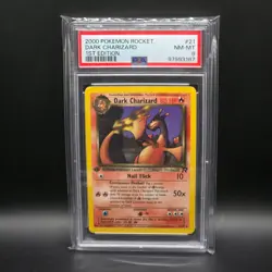 Dark Charizard 1st Edition PSA 8 Team Rocket 21/82 Pokemon Card 2000 Graded - Image 1