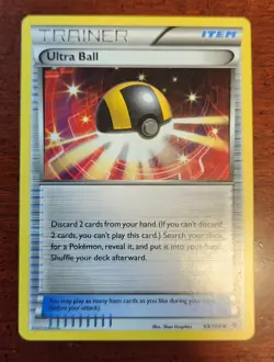 Uncommon Ultra Ball Pokemon Trainer Card, Roaring Skies Set 93/108 - Image 1