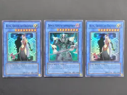 Yugioh Card Lot x 3: Ritual Monsters 1st Ed Super Rares. Ruin & Demise - Image 1
