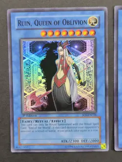Yugioh Card Lot x 3: Ritual Monsters 1st Ed Super Rares. Ruin & Demise - Image 2