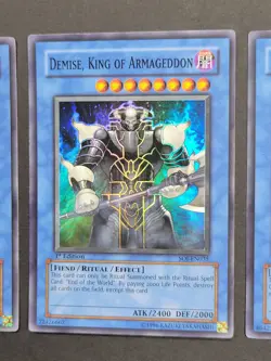 Yugioh Card Lot x 3: Ritual Monsters 1st Ed Super Rares. Ruin & Demise - Image 4