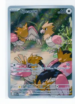Spearow 151/132 Me01: Mega Evolution Holo Illustration Full Art Pokemon Card - Image 1