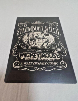 Disney100 PostCard Japanese STEAMBOAT WILLIE Mickey Mouse Not Weiss Schwarz card - Image 1