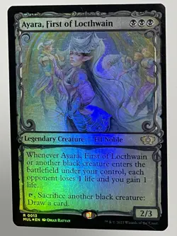 Ayara, First of Locthwain #13 (Foil) (LP) March of the Machine MUL Magic MTG - Image 2