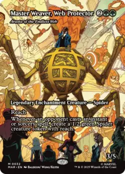 Master Weaver, Web Protector // Arasta of the Endless Web - #032 Mythic Marvel's - Image 1