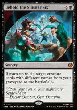 FOIL Behold the Sinister Six! - #051 Mythic Marvel's Spider-Man - Image 1