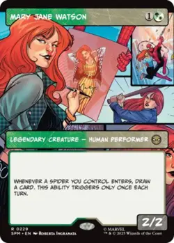 FOIL SHOWCASE Mary Jane Watson - #229 Rare Marvel's Spider-Man - Image 1