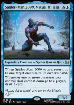 FOIL Spider-Man 2099, Miguel O'Hara - #008 Mythic Marvel's Spider-Man Eternal - Image 1