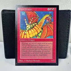 1993 SHIVAN DRAGON Magic the Gathering Collector's Edition CE MTG Sharp Corners - Image 1