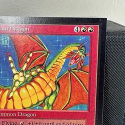 1993 SHIVAN DRAGON Magic the Gathering Collector's Edition CE MTG Sharp Corners - Image 3