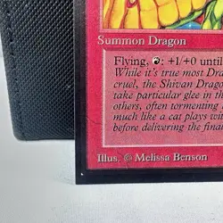 1993 SHIVAN DRAGON Magic the Gathering Collector's Edition CE MTG Sharp Corners - Image 4