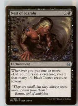 Nest of Scarabs - Amonkhet (AKH) #101- Uncommon Reg - NM - MTG - Free Ship - Image 1