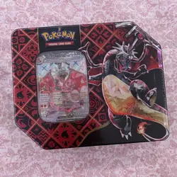Pokemon TCG: Paldean Fates Tin - Charizard - New & Sealed | 5 Packs - Image 1