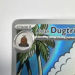 Pokemon Card Alolan Dugtrio 208/191 Illustration Rare Surging Sparks Mint - Image 2