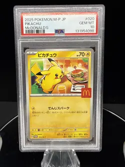 PSA 10 Pikachu 020/M-P McDonald's Promo Japanese Pokemon 2025 US SELLER - Image 1