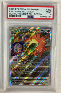 2022 Pokemon BSP FA Charizard VStar Ultra-Premium Collection SWSH262 PSA MINT 9 - Image 1