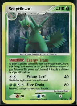 Pokemon - Sceptile Holo Rare 10/100 Stormfront MP - Image 1