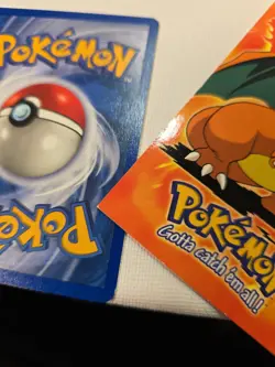 Pokemon Topps #06 Charizard Chameleon Charmander Non-Holo Vintage 1999 Blue Logo - Image 3