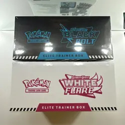 Pokemon Center Black Bolt & White Flare Elite Trainer Box ETB Pair Set - Image 3