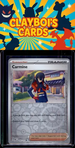 Carmine Reverse Holo SV: Prismatic Evolutions Pokemon TCG 103/131 NM+ - Image 1