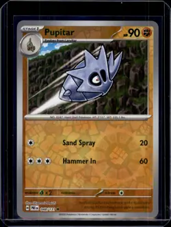 Pupitar Reverse Holo SV: Prismatic Evolutions Pokemon TCG 048/131 NM+ - Image 1