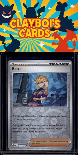 Briar Reverse Holo SV: Prismatic Evolutions Pokemon TCG 100/131 NM+ - Image 1