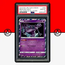 Pokemon PSA 10 Mewtwo 054/173 Holo sm12a Tag Team All Stars Japanese - Image 1