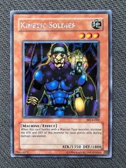Yugioh Kinetic Soldier Unlimited Edition Secret Rare WC4-002 NM - Image 1