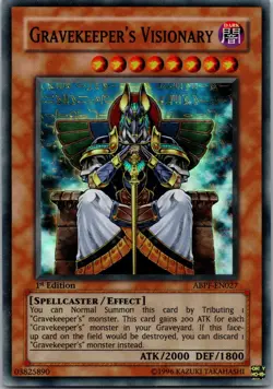 Yugioh Gravekeeper's Visionary ABPF-EN027 1st Edition Super Rare NM - Image 1