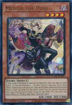 Lightly Played, English Yu Gi Oh Medius the Pure - DUAD-EN008 - Ultra Rare - 1st - Image 1