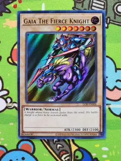 Gaia The Fierce Knight 25th Anniversary Legend of Blue Eyes White Dragon LOB - Image 1