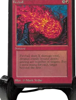 Fireball Vintage Magic the Gathering - Beta Card - black edges lightly played - Image 4