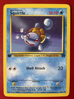 Squirtle 68/82 Team Rocket Regular First Edition Pokemon Card - Image 1